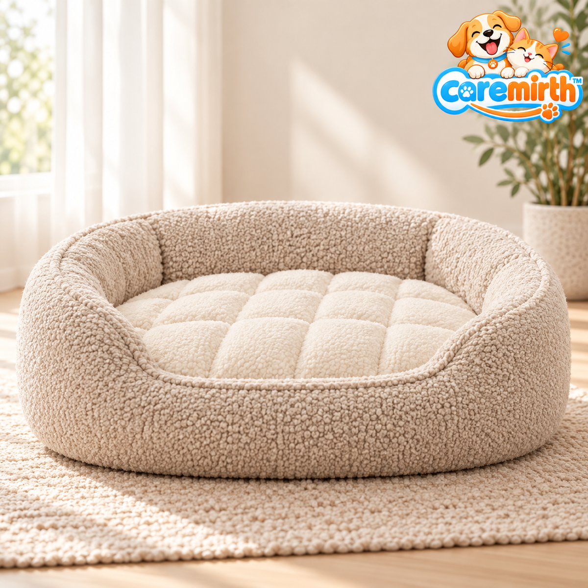 Caremirth Bolster Pet Bed