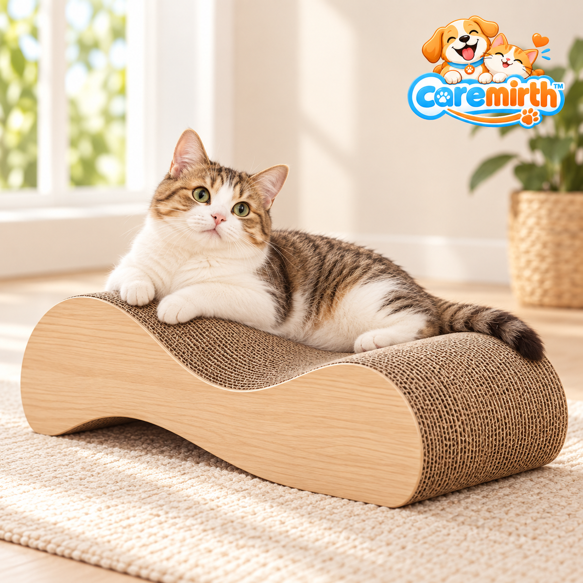 Caremirth Wave Cat Scratcher Lounge