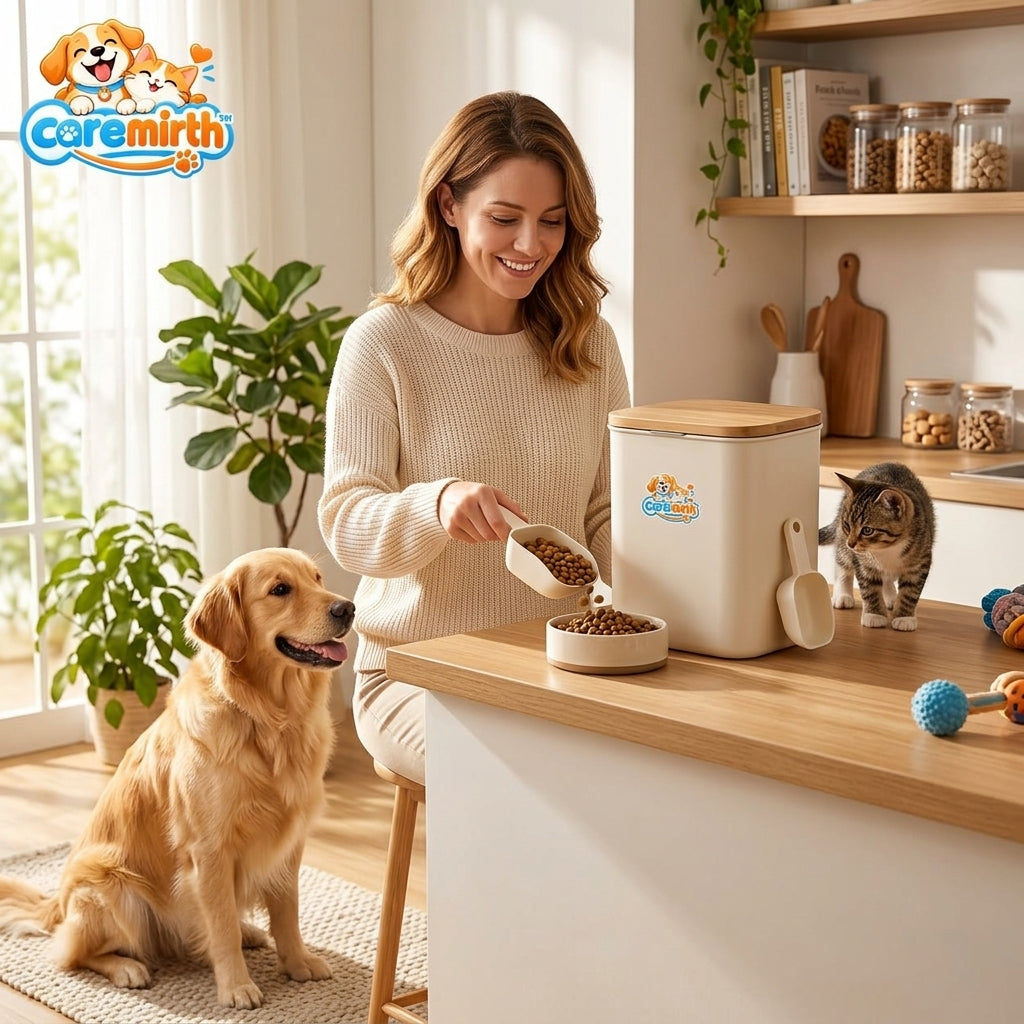 Caremirth Pet Food Storage Bin & Scoop