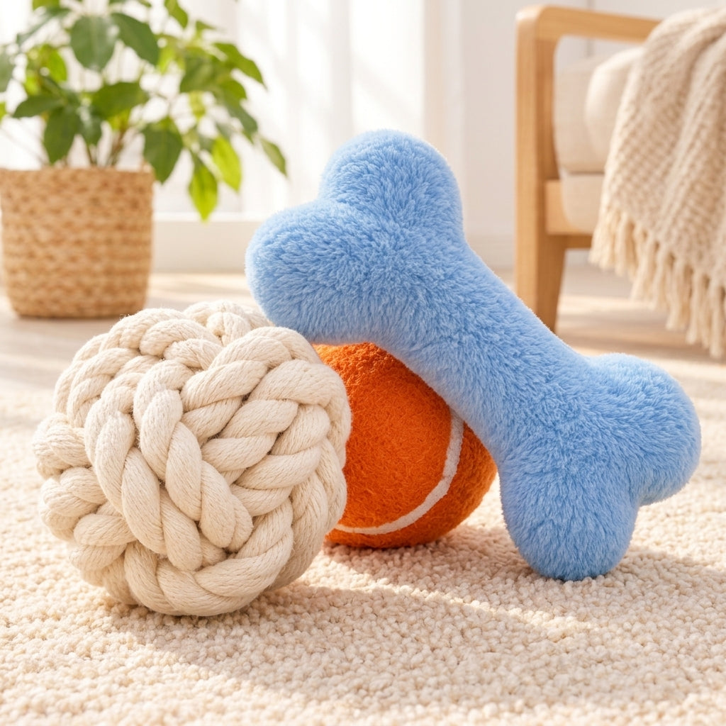 Caremirth Three-Piece Dog Toy Set