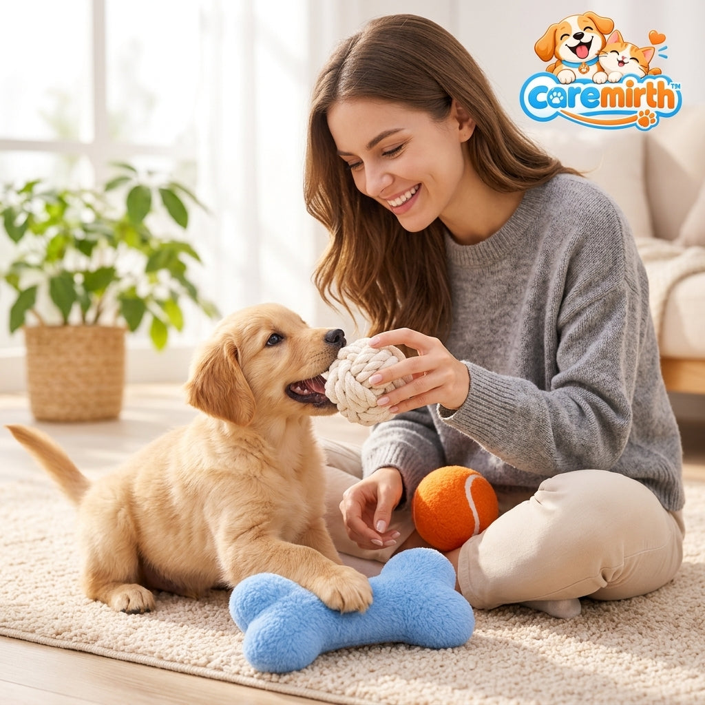 Caremirth Three-Piece Dog Toy Set