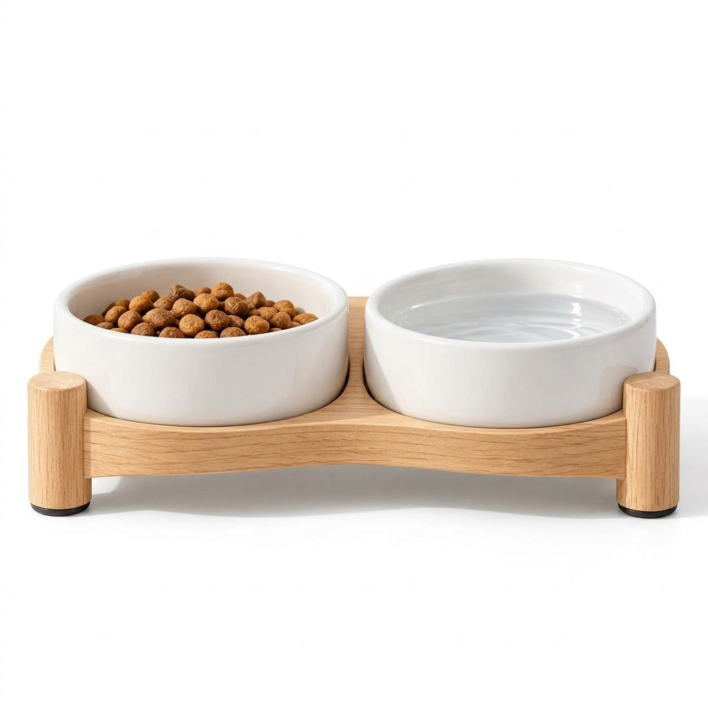 Caremirth Double Bowl Feeding Stand